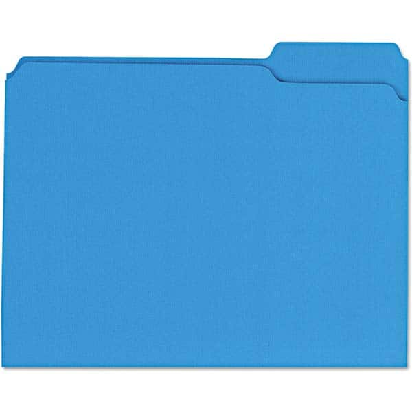 UNIVERSAL - File Folders, Expansion Folders & Hanging Files Folder/File Type: File Folders with Top Tab Color: Blue - Americas Industrial Supply