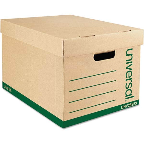 UNIVERSAL - Compartment Storage Boxes & Bins Type: Storage Box Color: Kraft/Green - Americas Industrial Supply