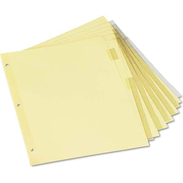 UNIVERSAL - Tabs, Indexes & Dividers Indexes & Divider Type: Customizable Size: 8-1/2 x 11 - Americas Industrial Supply