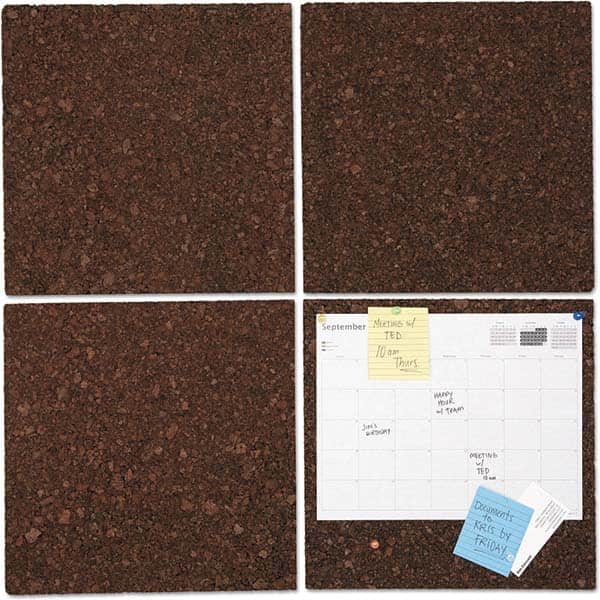 UNIVERSAL - Cork Bulletin Boards Style: Bulletin Color: Dark Brown - Americas Industrial Supply
