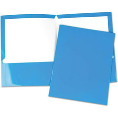 UNIVERSAL - File Folders, Expansion Folders & Hanging Files Folder/File Type: Pocket Folders Color: Blue - Americas Industrial Supply