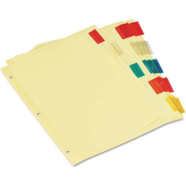 UNIVERSAL - Tabs, Indexes & Dividers Indexes & Divider Type: Customizable Size: 8-1/2 x 11 - Americas Industrial Supply