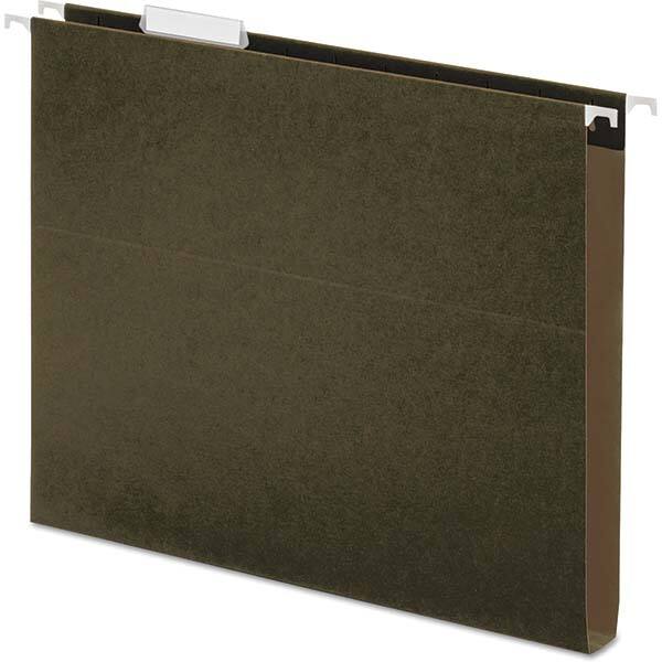 UNIVERSAL - File Folders, Expansion Folders & Hanging Files Folder/File Type: Hanging File Folders with Box Bottom Color: Green - Americas Industrial Supply