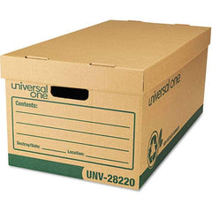 UNIVERSAL - Compartment Storage Boxes & Bins Type: Storage Box Color: Kraft/Green - Americas Industrial Supply