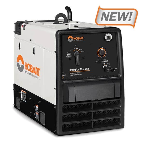 Hobart Welding Products - Portable Welder/Generators Amperage Rating: 260 Duty Cycle: 100% - Americas Industrial Supply