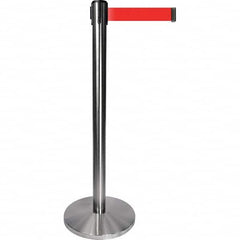 Tensator - Barrier Posts Type: Tensabarrier Post Post Color/Finish: Satin Chrome - Americas Industrial Supply