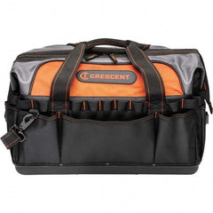 Crescent - 30 Pocket, Polyester, Black/Orange Contractor's Bag - Americas Industrial Supply