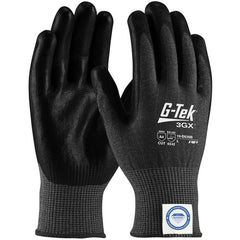 19-D534B/M Coated Gloves - G-Tek 3GX Dyneema Diamond - Black 13G - Nitrile Foam - Touchscreen - A4 - Exact Industrial Supply