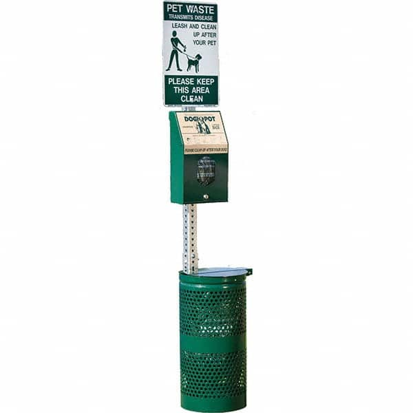 DOGIPOT - Pet Waste Stations Mount Type: Pole Mount Overall Height Range (Feet): 4' - 8' - Americas Industrial Supply