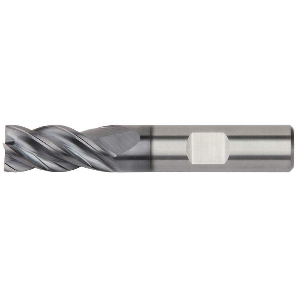 Kennametal - 3/8", 1" LOC, 3/8" Shank Diam, 3" OAL, 4 Flute, Solid Carbide Square End Mill - Americas Industrial Supply