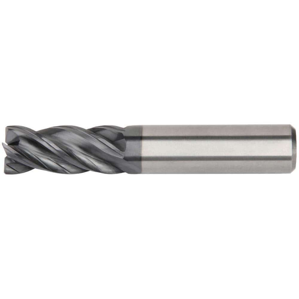 Kennametal - 1/2", 1-1/4" LOC, 1/2" Shank Diam, 3-1/4" OAL, 4 Flute, Solid Carbide Square End Mill - Americas Industrial Supply