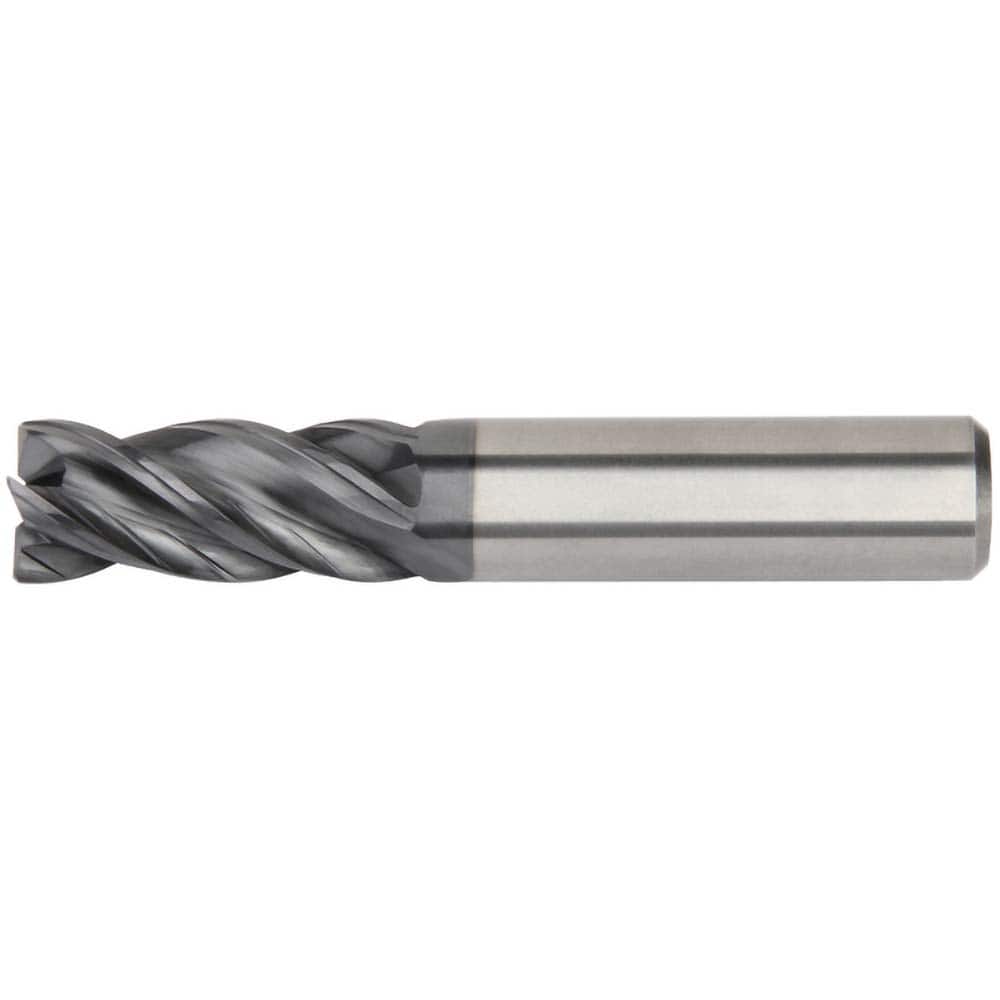Kennametal - 3/8", 1/2" LOC, 3/8" Shank Diam, 2" OAL, 4 Flute, Solid Carbide Square End Mill - Americas Industrial Supply