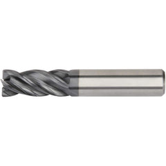 Kennametal - 3/8", 7/8" LOC, 3/8" Shank Diam, 2-1/2" OAL, 4 Flute, Solid Carbide Square End Mill - Americas Industrial Supply