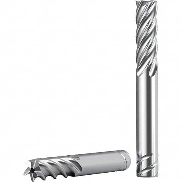 Kennametal - 1", 3" LOC, 1" Shank Diam, 5-1/2" OAL, 5 Flute, Solid Carbide Square End Mill - Americas Industrial Supply