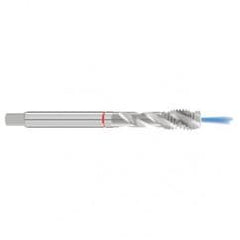 M14x2.0 6H 3-Flute Cobalt Red Ring Semi-Bottoming 40 degree Spiral Flute Tap-Bright - Americas Industrial Supply