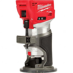 Milwaukee Tool - Electric Routers Collet Size (Inch): 1/4 Router Type: Cordless Compact Router - Americas Industrial Supply