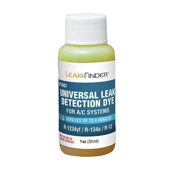 Leak Finder - Automotive Leak Detection Dyes Applications: Refrigeration Container Size: 1 oz. - Americas Industrial Supply