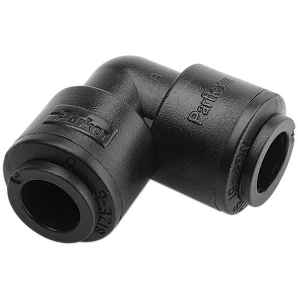 Parker - Plastic Push-To-Connect Tube Fittings Type: Union Elbow Tube Outside Diameter (Inch): 1/2 - Americas Industrial Supply