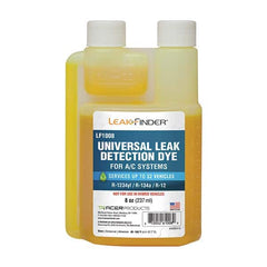 Leak Finder - Automotive Leak Detection Dyes Applications: Refrigeration Container Size: 8 oz. - Americas Industrial Supply