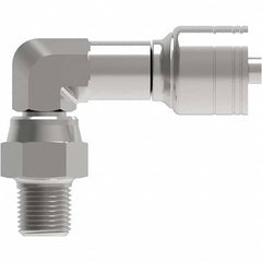 Eaton - Hydraulic Hose Fittings & Couplings Type: Male Pipe Swivel 90 Elbow Hose Diameter: 1/2 (Inch) - Americas Industrial Supply