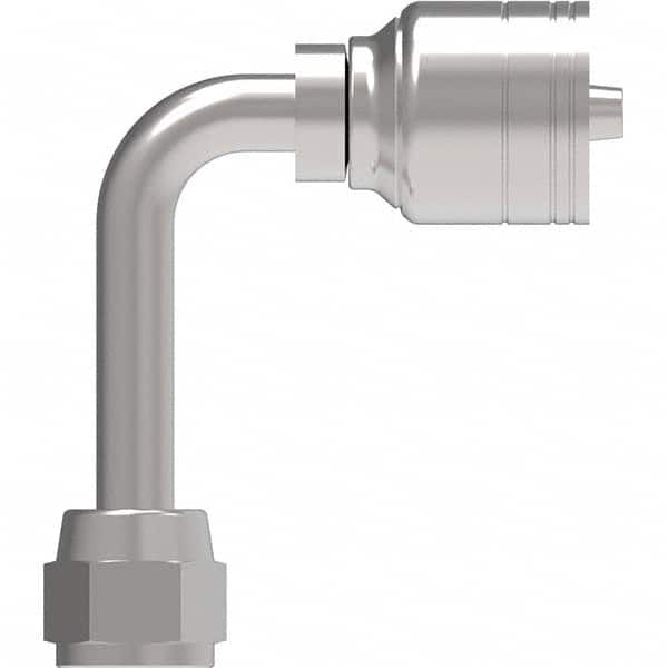 Eaton - Hydraulic Hose Fittings & Couplings Type: JIC 37 F Swivel 90 Long Drop Elbow Hose Diameter: 7/8 (Inch) - Americas Industrial Supply