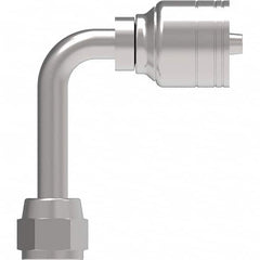 Eaton - Hydraulic Hose Fittings & Couplings Type: JIC 37 F Swivel 90 Long Drop Elbow Hose Diameter: 7/8 (Inch) - Americas Industrial Supply