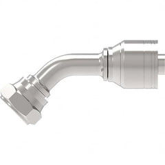 Eaton - Hydraulic Hose Fittings & Couplings Type: BSPP 60 Cone Female 45 Elbow Hose Diameter: 1/4 (Inch) - Americas Industrial Supply