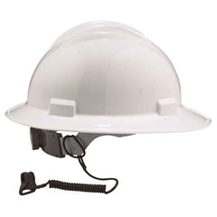 3158 Black Coil Hard Hat Lanyard With Clamp - Americas Industrial Supply