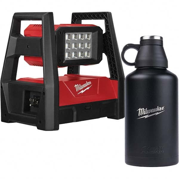 Milwaukee Tool - Cordless Work Lights Voltage: 18 Run Time: 9 Hrs. - Americas Industrial Supply