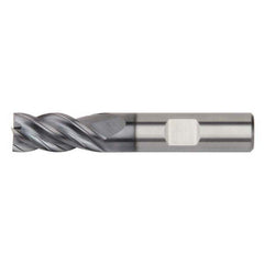 Corner Chamfer End Mill: 0.0787″ Dia, 4 Flute, Solid Carbide 50 mm OAL, 6 mm Shank Dia, AlTiN Coated, Centercutting
