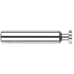 Harvey Tool - 1/4" Cut Diam, 1/16" Cut Width, 1/4" Shank, Straight-Tooth Woodruff Keyseat Cutter - Exact Industrial Supply