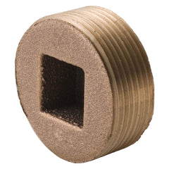 Merit Brass - Brass & Chrome Pipe Fittings Type: Countersunk Plug Fitting Size: 1-1/4 - Americas Industrial Supply