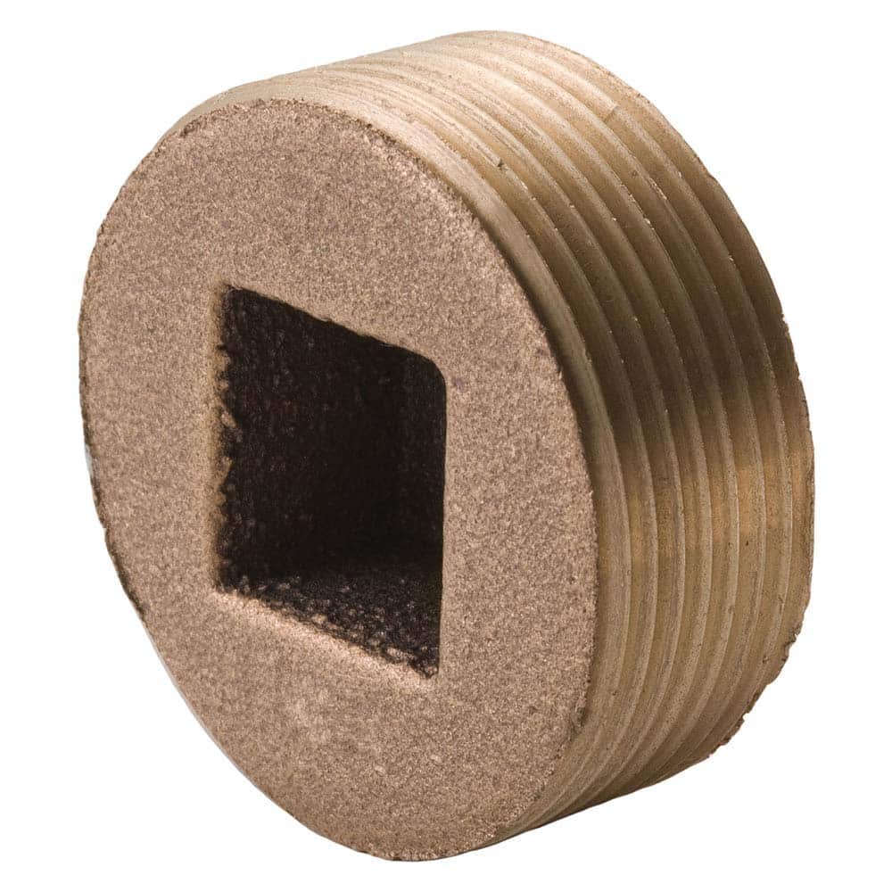 Merit Brass - Brass & Chrome Pipe Fittings Type: Countersunk Plug Fitting Size: 1 - Americas Industrial Supply