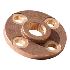 Merit Brass - Brass & Chrome Pipe Fittings Type: Threaded Flange Fitting Size: 3/4 - Americas Industrial Supply