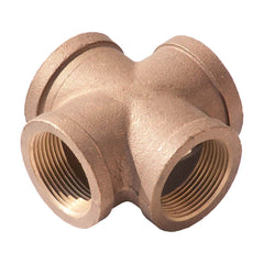 Merit Brass - Brass & Chrome Pipe Fittings Type: Cross Fitting Size: 3/8 - Americas Industrial Supply
