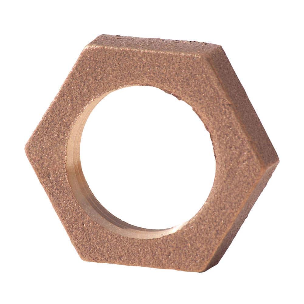 Merit Brass - Brass & Chrome Pipe Fittings Type: Locknut Fitting Size: 1/2 - Americas Industrial Supply