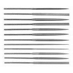 Simonds File - File Sets File Set Type: Needle File Types Included: Square; Round; Half Round; Slitting; Flat; Marking; Knife; Crossing; Three Square; Barrette; Equalling - Americas Industrial Supply