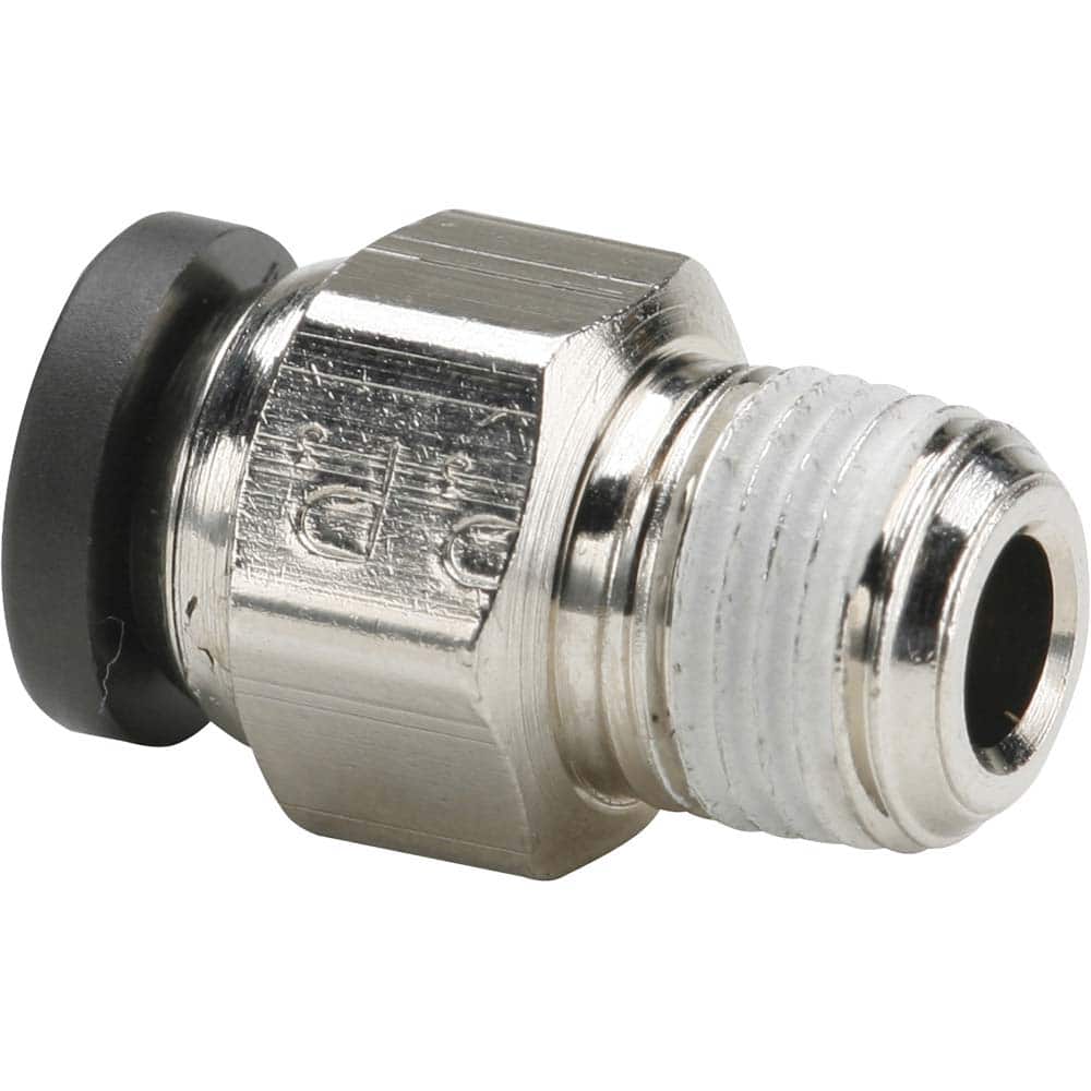 Parker - Metal Push-To-Connect Tube Fittings Type: Male Connector Tube Outside Diameter (Inch): 1/2 - Americas Industrial Supply