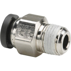 Parker - Metal Push-To-Connect Tube Fittings Type: Male Connector Tube Outside Diameter (Inch): 3/8 - Americas Industrial Supply