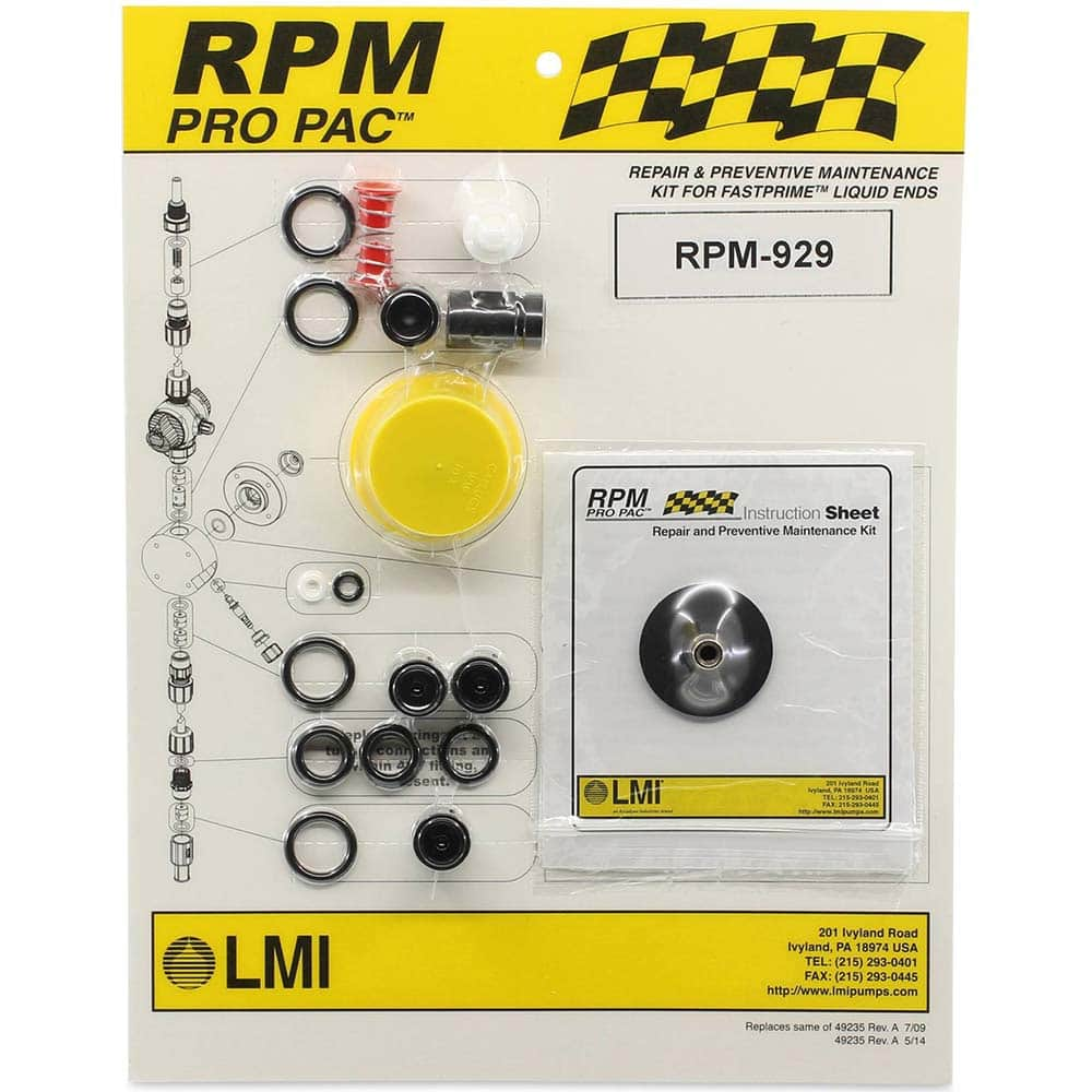 LMI - Metering Pump Accessories Type: Liquid End Preventative Maintenance Kit For Use With: LMI AUTOPRIME De-Gas Liquid Ends: A40Ax, A40Hx, A48Ax, A48Hx - Americas Industrial Supply