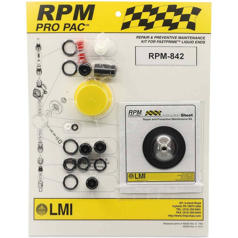 LMI - Metering Pump Accessories Type: Liquid End Preventative Maintenance Kit For Use With: LMI FASTPRIME Liquid Ends: 832xx,838xx,930Nx,930Sx,938Nx,938Sx - Americas Industrial Supply