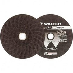 WALTER Surface Technologies - 7" Aluminum Oxide Cutoff Wheel - 1/16" Thick, 7/8" Arbor, 8,600 Max RPM, Use with Die Grinders - Americas Industrial Supply