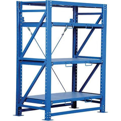 Vestil - 4 Shelf Steel Shelving - 6,000 Lb Capacity, 57" Wide x 80" High x 32" Deep, Stainless Steel - Americas Industrial Supply