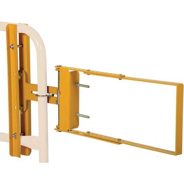 Vestil - Steel Self Closing Rail Safety Gate - Fits 24 to 40" Clear Opening, 12" Door Height, - Americas Industrial Supply