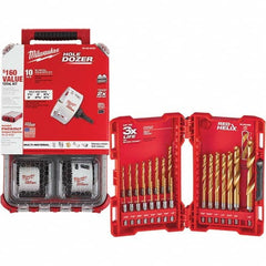 Milwaukee Tool - Hole Saw Kits Minimum Saw Diameter (Inch): 1-1/2 Maximum Saw Diameter (Inch): 4-1/4 - Americas Industrial Supply