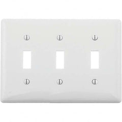 Hubbell Wiring Device-Kellems - Wall Plates Wall Plate Type: Switch Plates Color: White - Americas Industrial Supply