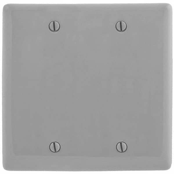 Hubbell Wiring Device-Kellems - Wall Plates Wall Plate Type: Blank Wall Plate Color: Gray - Americas Industrial Supply