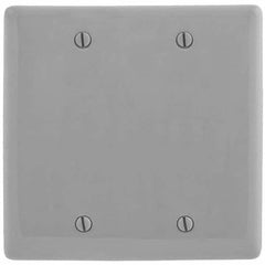 Hubbell Wiring Device-Kellems - Wall Plates Wall Plate Type: Blank Wall Plate Color: Gray - Americas Industrial Supply