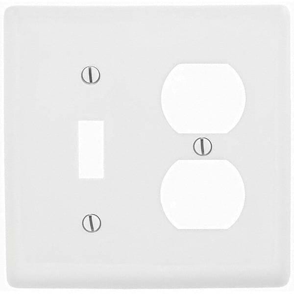 Hubbell Wiring Device-Kellems - Wall Plates Wall Plate Type: Combination Wall Plates Color: White - Americas Industrial Supply