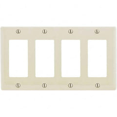 Hubbell Wiring Device-Kellems - Wall Plates Wall Plate Type: Outlet Wall Plates Color: Light Almond - Americas Industrial Supply